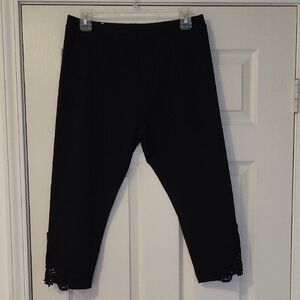 Style & Co. Black Capri Pants with Elastic Hem